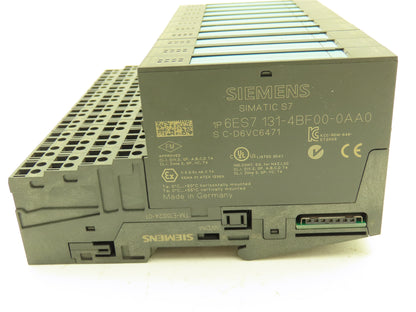 Siemens 6ES7 131-4BF00-0AA0 SIMATIC 8PT Digital Input W/Terminal 24VDC Lot Of 10