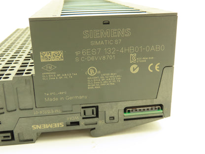 Siemens 6ES7 132-4HB01-0AB0 SIMATIC 2 Relay Outputs W/Terminal 24VDC Lot Of 15