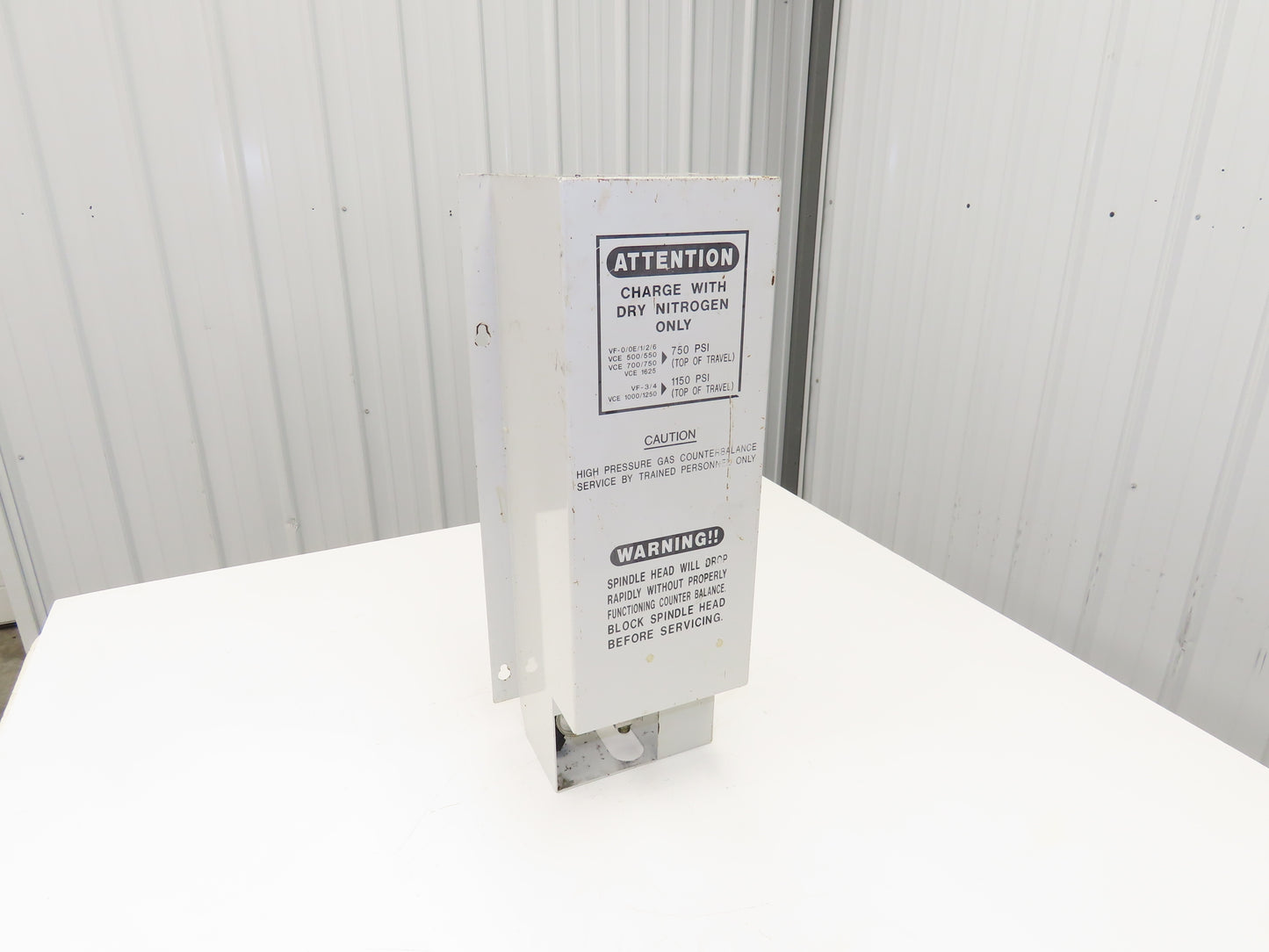 Haas VF-2 CNC Spindle Counterbalance Nitrogen Cylinder With Housing