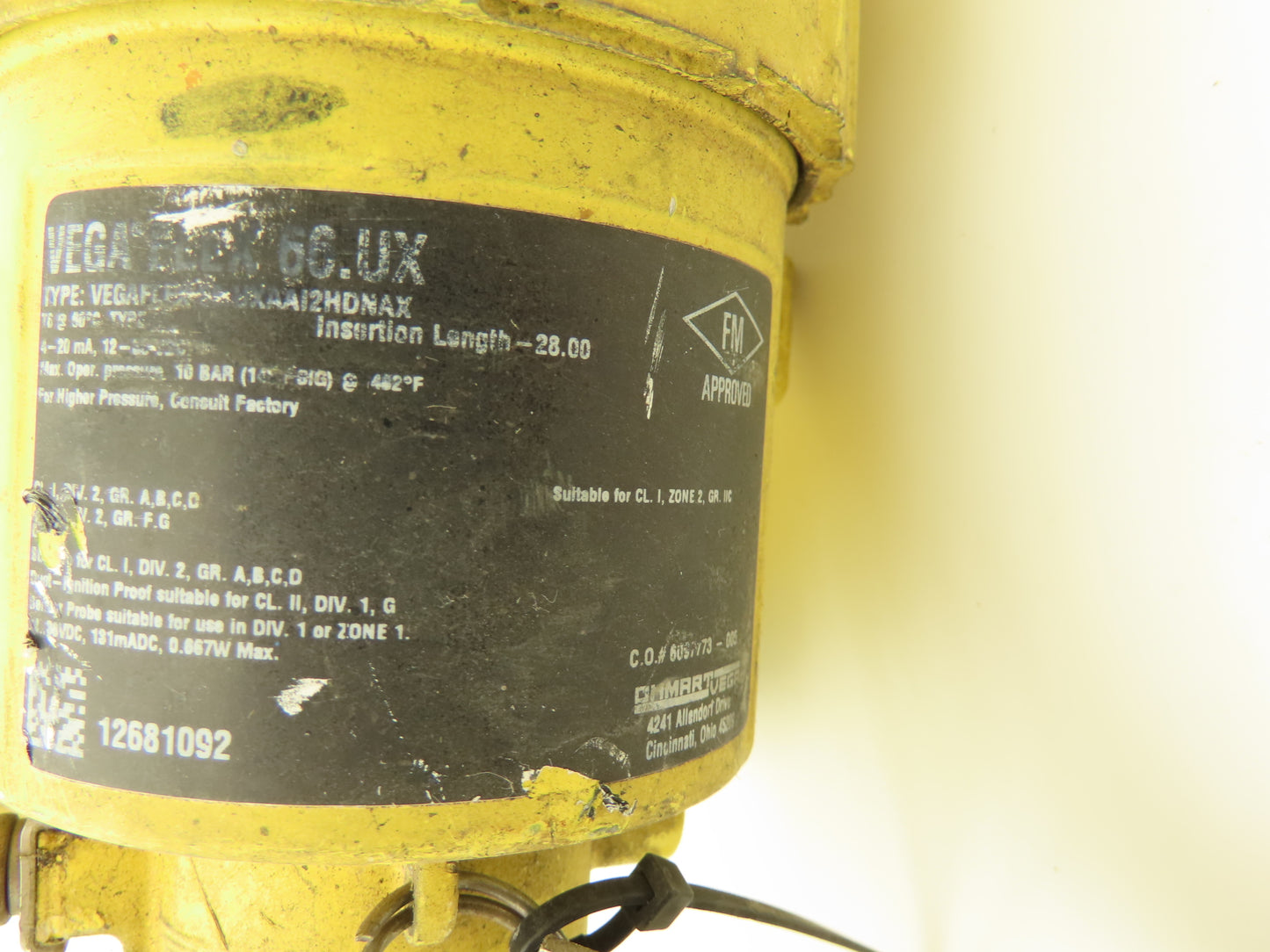 VEGA 66.UXAAI2HDNAX Capacitive Probe Level Indicator 2-1/2" Flange 28" Reach