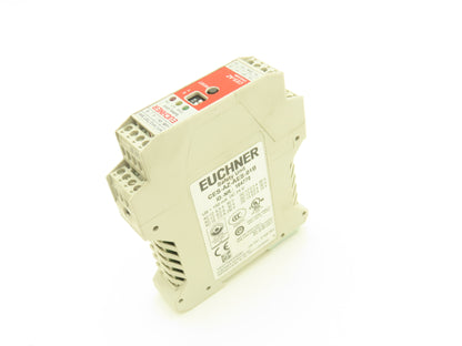 Euchner CES-AZ-AES-01B Evaluation Unit Safety Relay 2 Output 24VDC Din Mount