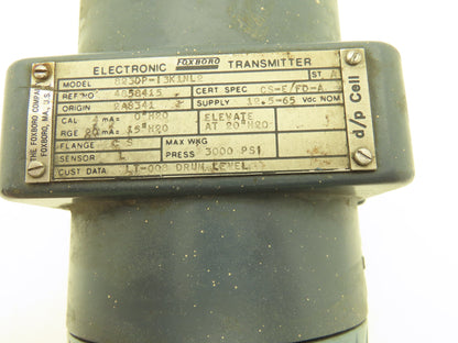 Foxboro 823DP-I3K1NL2 Electronic Pressure Transmitter 12.5-65VDC 3000psi