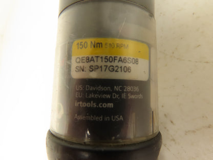 Ingersoll Rand QE8AT150FA6S08 Electric Nutrunner 1/2" Angle Drive 150Nm 510rpm