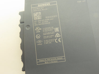 Siemens 6GK5-615-0AA00-2AA2 SCALANCE S615 5-Port Industrial LAN Router SINEMA RC