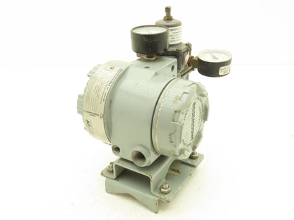 Rosemount 846-DS1J1 Current to Pressure Transducer  W/Regulator 35PSI Max Input