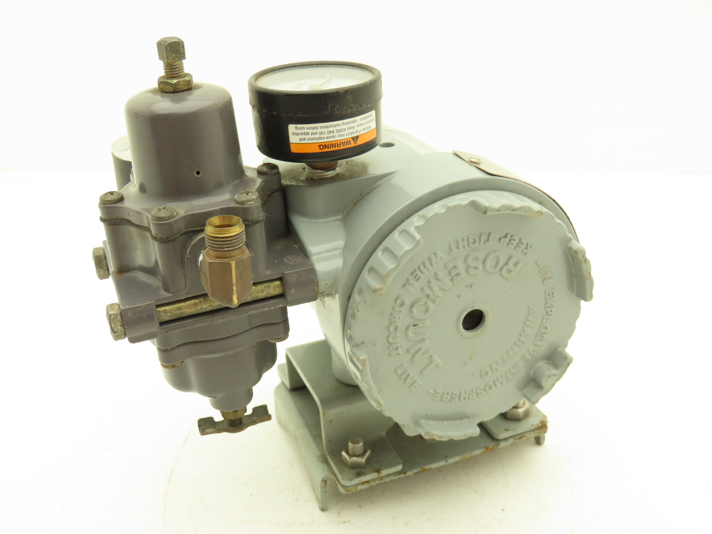 Rosemount 846-DS1J1 Current to Pressure Transducer  W/Regulator 35PSI Max Input