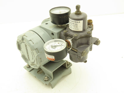 Rosemount 846-DS1J1 Current to Pressure Transducer  W/Regulator 35PSI Max Input