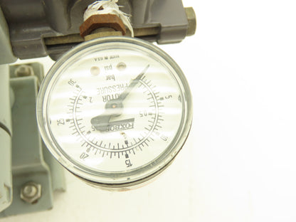 Rosemount 846-DS1J1 Current to Pressure Transducer  W/Regulator 35PSI Max Input