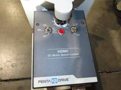 Roach 48"x 22' 6" Portable Roller Conveyor 115V Adj Speed O-Ring Belt Drive 30"H