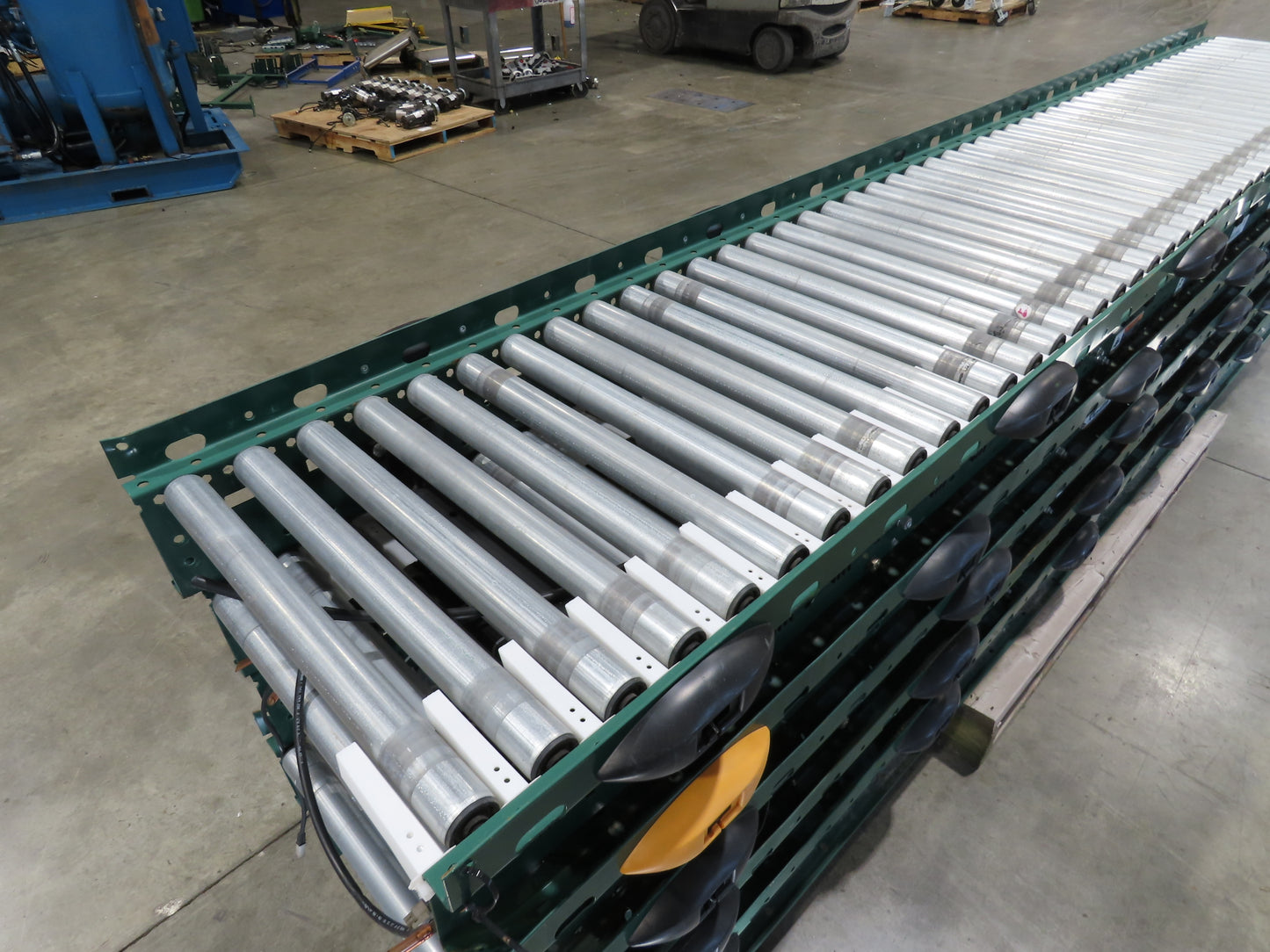 Dematic Rapistan 25"x 12' Gravity Roller Conveyor 22"BF 1.9"  5-Sections 60'L