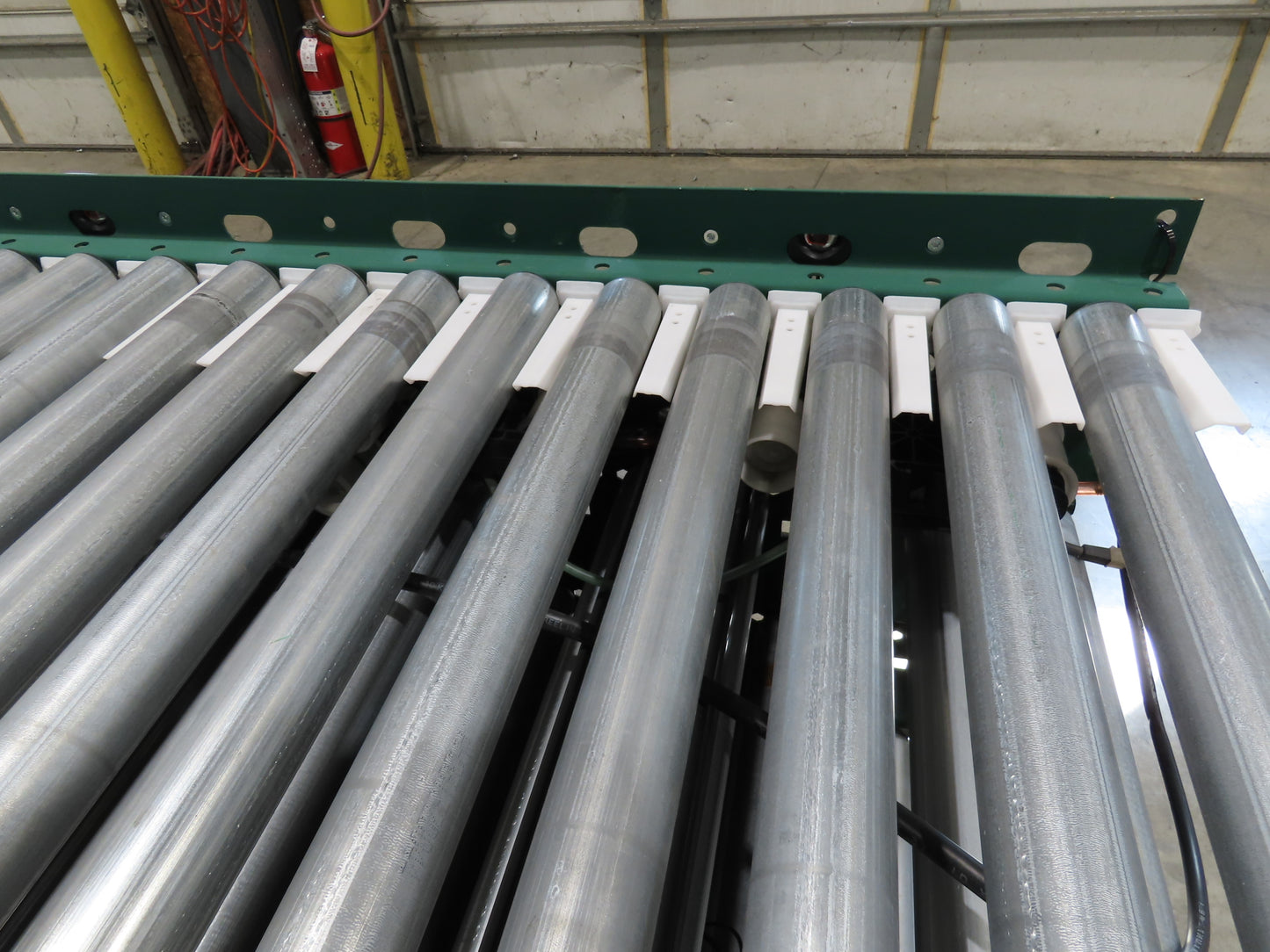 Dematic Rapistan 25"x 12' Gravity Roller Conveyor 22"BF 1.9"  5-Sections 60'L