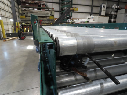 Dematic Rapistan 25"x 12' Gravity Roller Conveyor 22"BF 1.9"  5-Sections 60'L