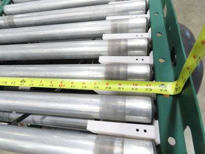 Dematic Rapistan 25"x 12' Gravity Roller Conveyor 22"BF 1.9"  5-Sections 60'L
