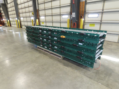 Dematic Rapistan 25"x 12' Gravity Roller Conveyor 22"BF 1.9"  5-Sections 60'L