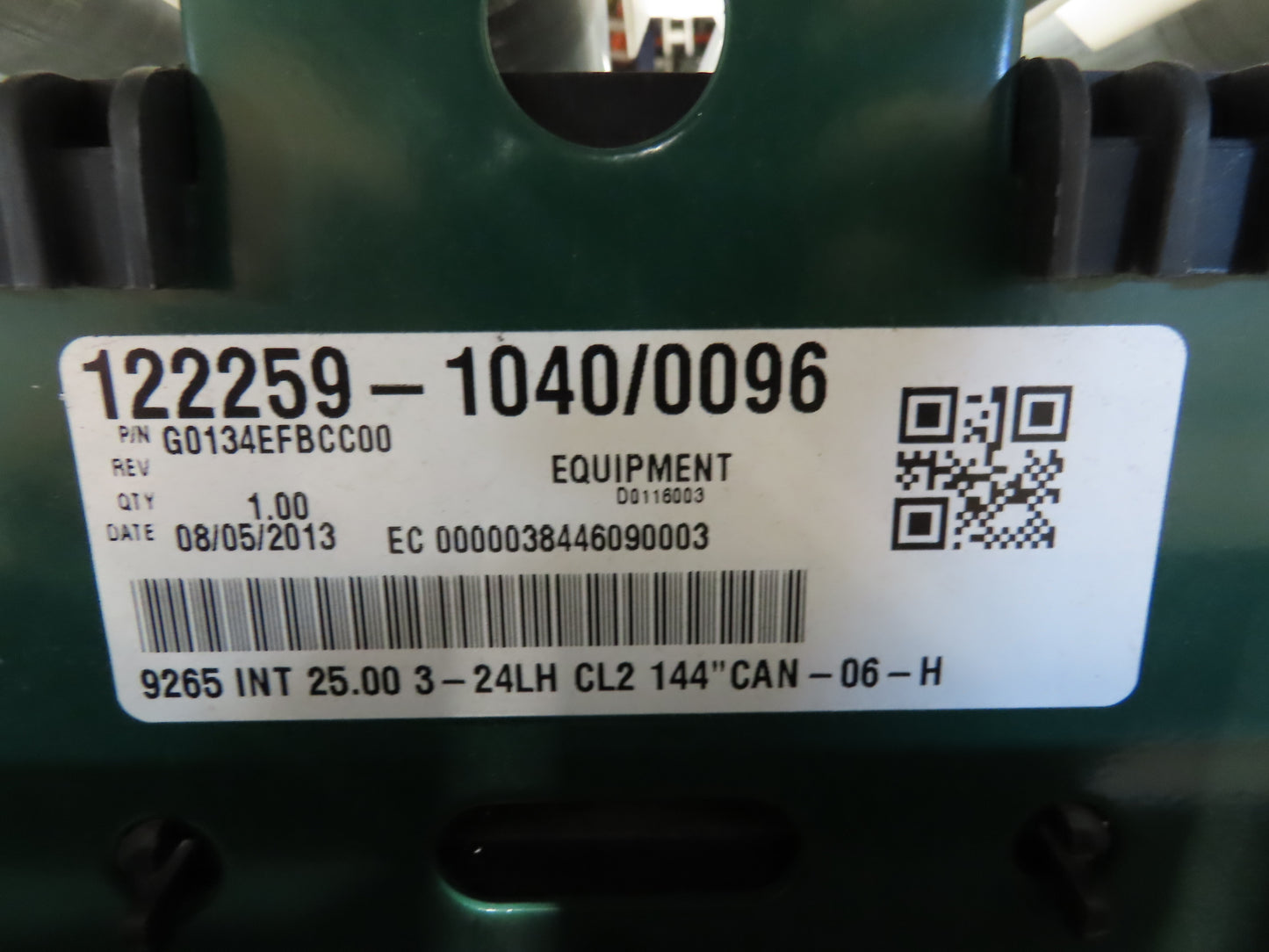 Dematic Rapistan 25"x 12' Gravity Roller Conveyor 22"BF 1.9"  5-Sections 60'L