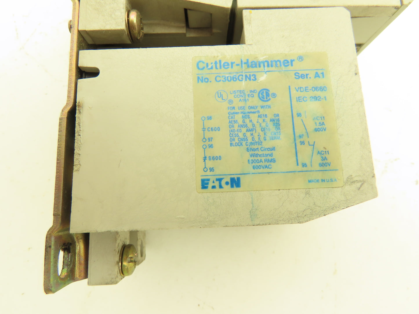 Eaton Cutler Hammer AN16DNO Contactor Motor Starter 27Amp 3P Overload Lot Of 2