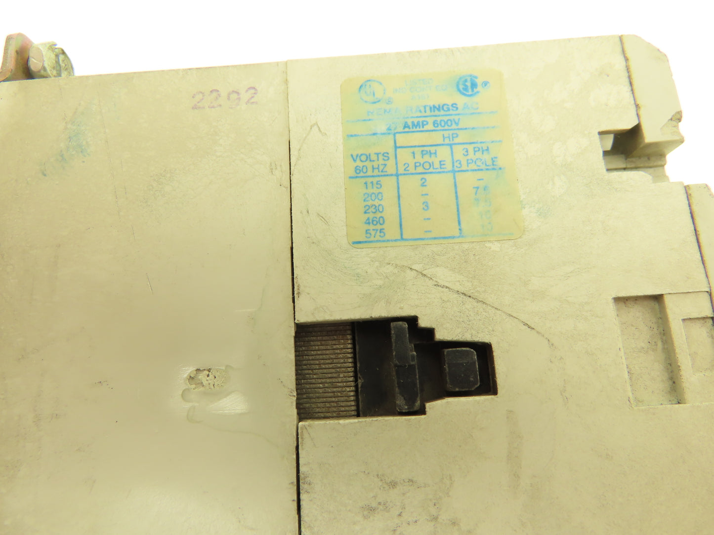 Eaton Cutler Hammer AN16DNO Contactor Motor Starter 27Amp 3P Overload Lot Of 2