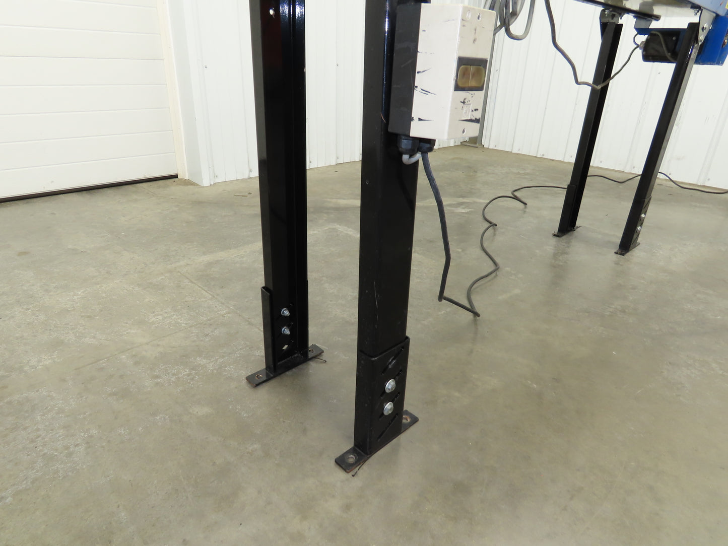 MAC 12"x 8' 4" Belt Conveyor 240mm Belt 115V 1PH Chain Drive 24fpm Adj Height