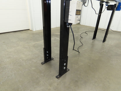 MAC 12"x 8' 4" Belt Conveyor 240mm Belt 115V 1PH Chain Drive 24fpm Adj Height