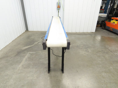 MAC 12"x 8' 4" Belt Conveyor 240mm Belt 115V 1PH Chain Drive 24fpm Adj Height