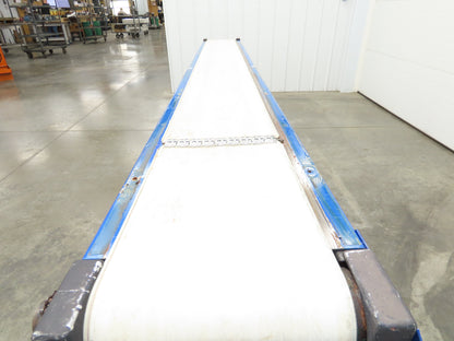 MAC 12"x 8' 4" Belt Conveyor 240mm Belt 115V 1PH Chain Drive 24fpm Adj Height