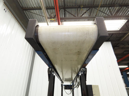 MAC 12"x 8' 4" Belt Conveyor 240mm Belt 115V 1PH Chain Drive 24fpm Adj Height