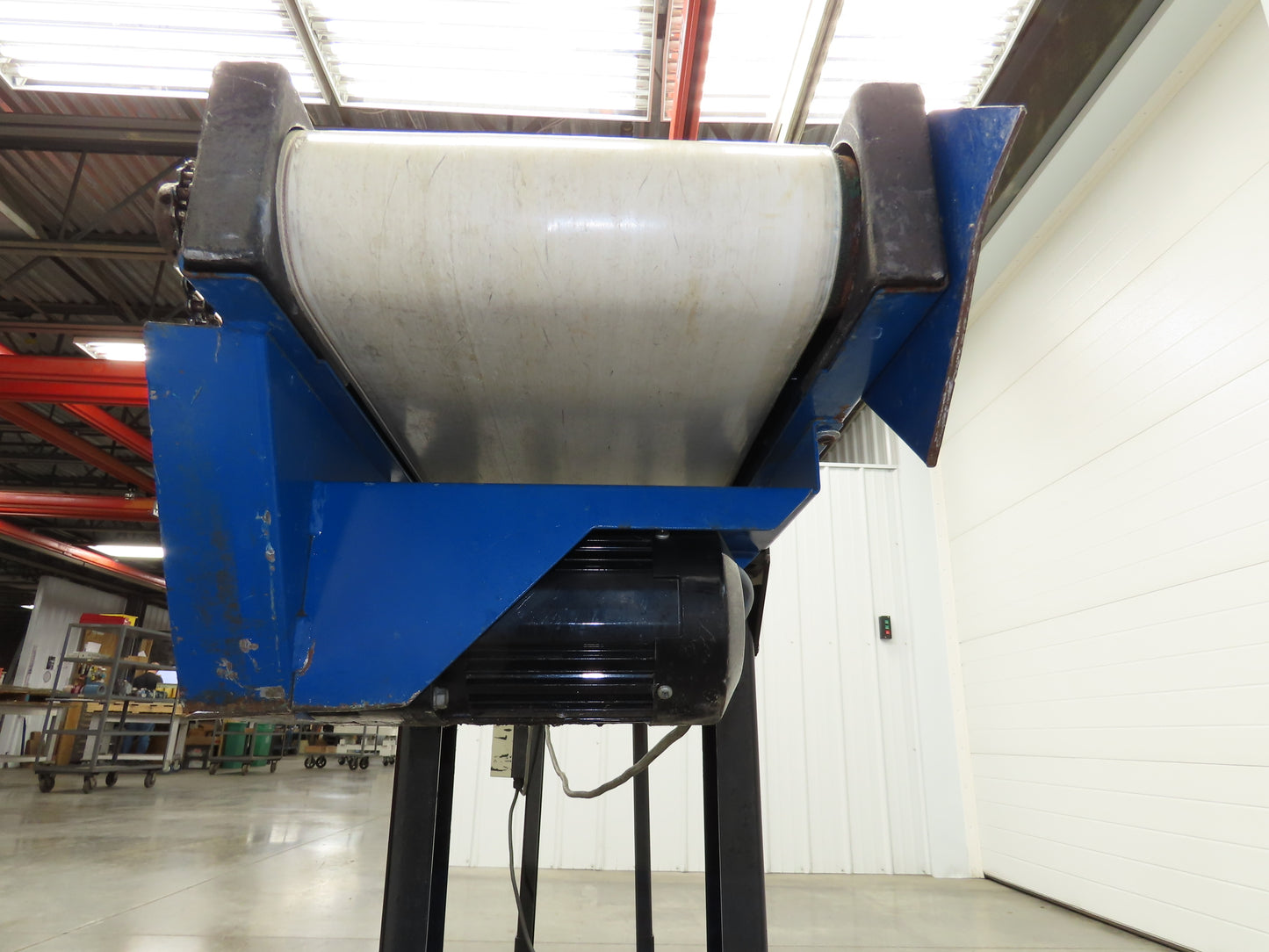 MAC 12"x 8' 4" Belt Conveyor 240mm Belt 115V 1PH Chain Drive 24fpm Adj Height