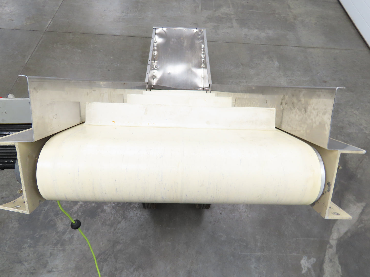 Plastic Process 24"x 80" Portable Incline Conveyor Cleated Belt 115V 1PH 20FPM