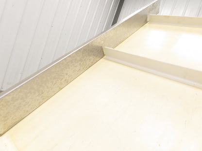 Plastic Process 24"x 80" Portable Incline Conveyor Cleated Belt 115V 1PH 20FPM