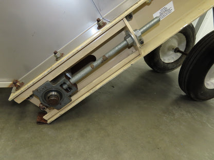 Plastic Process 24"x 80" Portable Incline Conveyor Cleated Belt 115V 1PH 20FPM