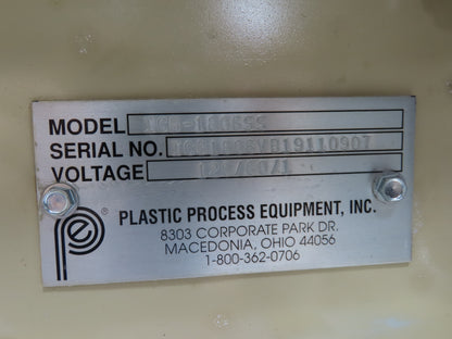 Plastic Process 24"x 80" Portable Incline Conveyor Cleated Belt 115V 1PH 20FPM