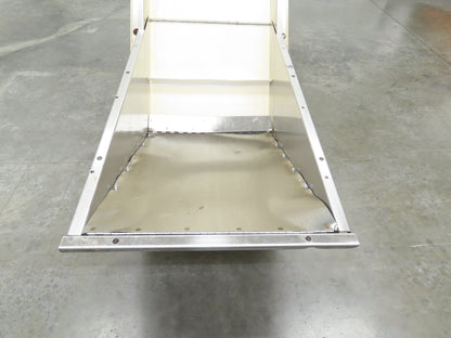 Plastic Process 24"x 80" Portable Incline Conveyor Cleated Belt 115V 1PH 20FPM