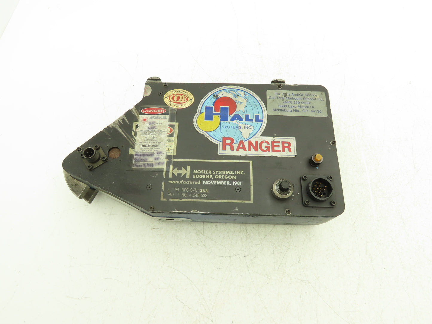 Coe NPC Hall Systems Ranger Helium Neon Laser Unit 3mW max