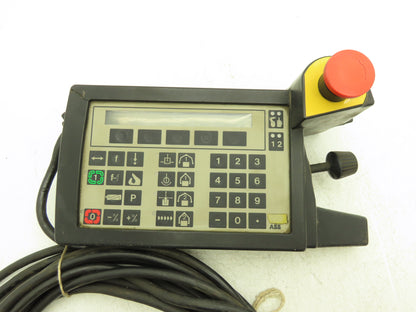 ABB 3HAB 2136-1 Robot Teach Pendant Keypad Handheld 35' Cord *Read Description