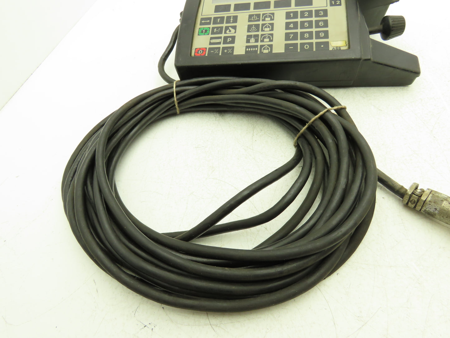 ABB 3HAB 2136-1 Robot Teach Pendant Keypad Handheld 35' Cord *Read Description