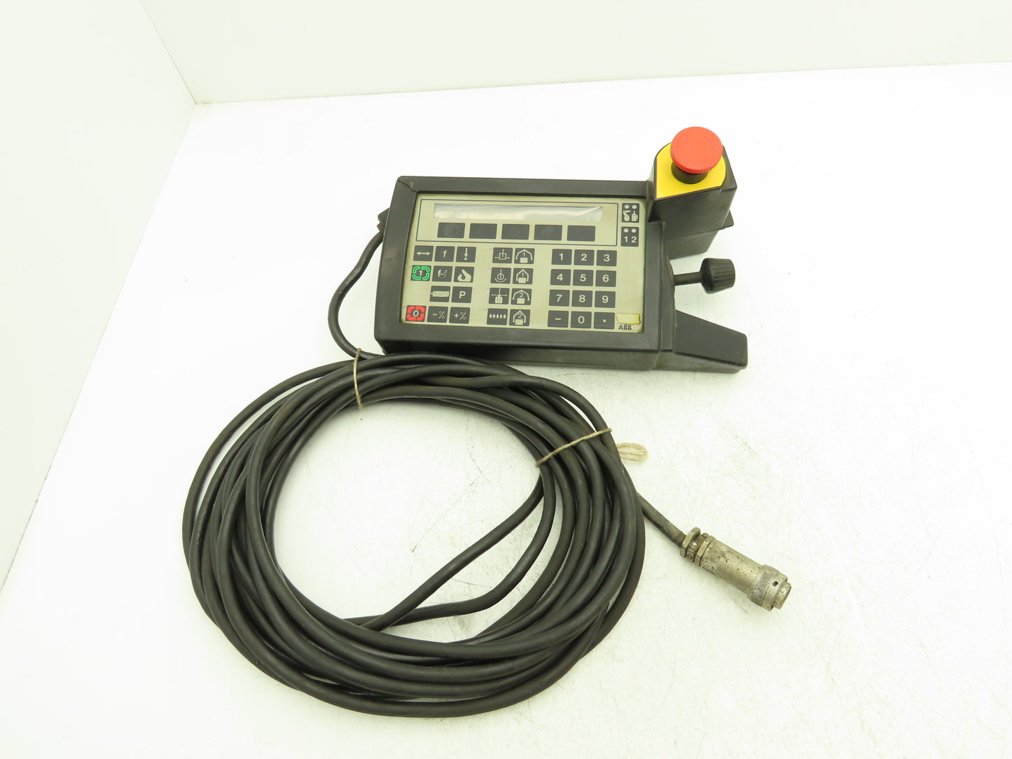 ABB 3HAB 2136-1 Robot Teach Pendant Keypad Handheld 35' Cord *Read Description