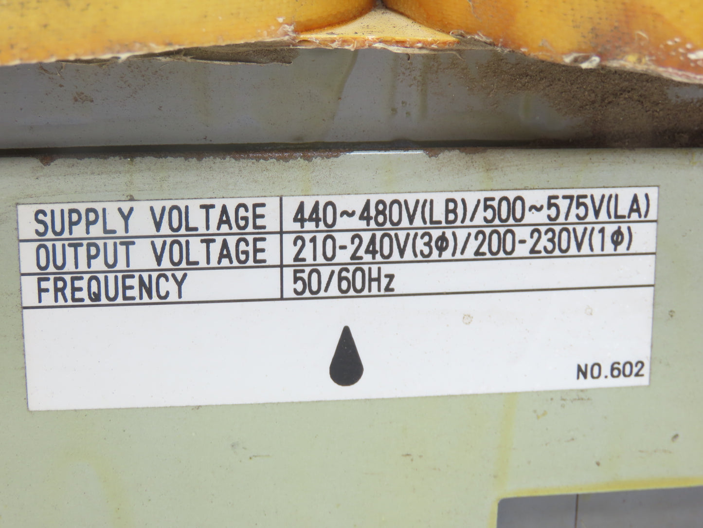 Fanuc A80L-0026-0035 Fanuc Robot Transformer 7.5kVA 3Ph HV480V/575V LV230V/240V