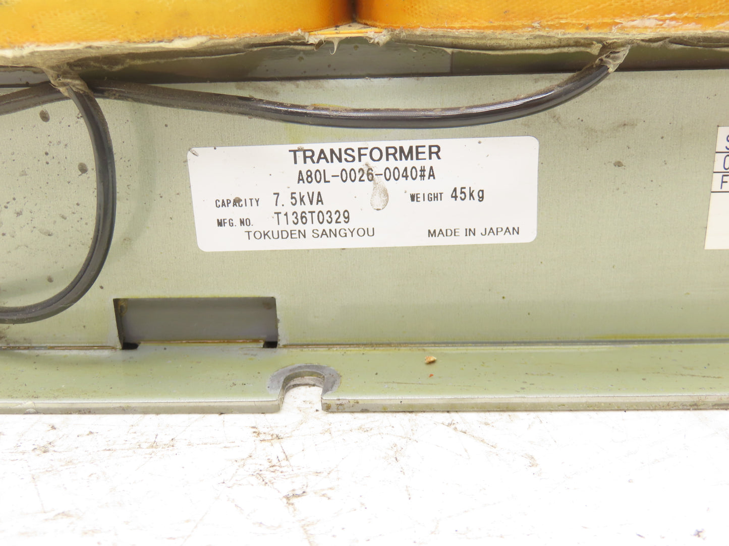 A80L-0026-0040 Fanuc Robot Transformer 7.5KVA 1Ph/3Ph 230V/240V  415/480/575V In