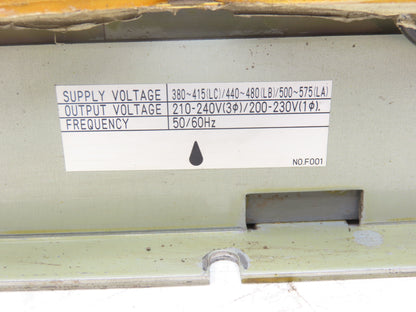 A80L-0026-0040 Fanuc Robot Transformer 7.5KVA 1Ph/3Ph 230V/240V  415/480/575V In