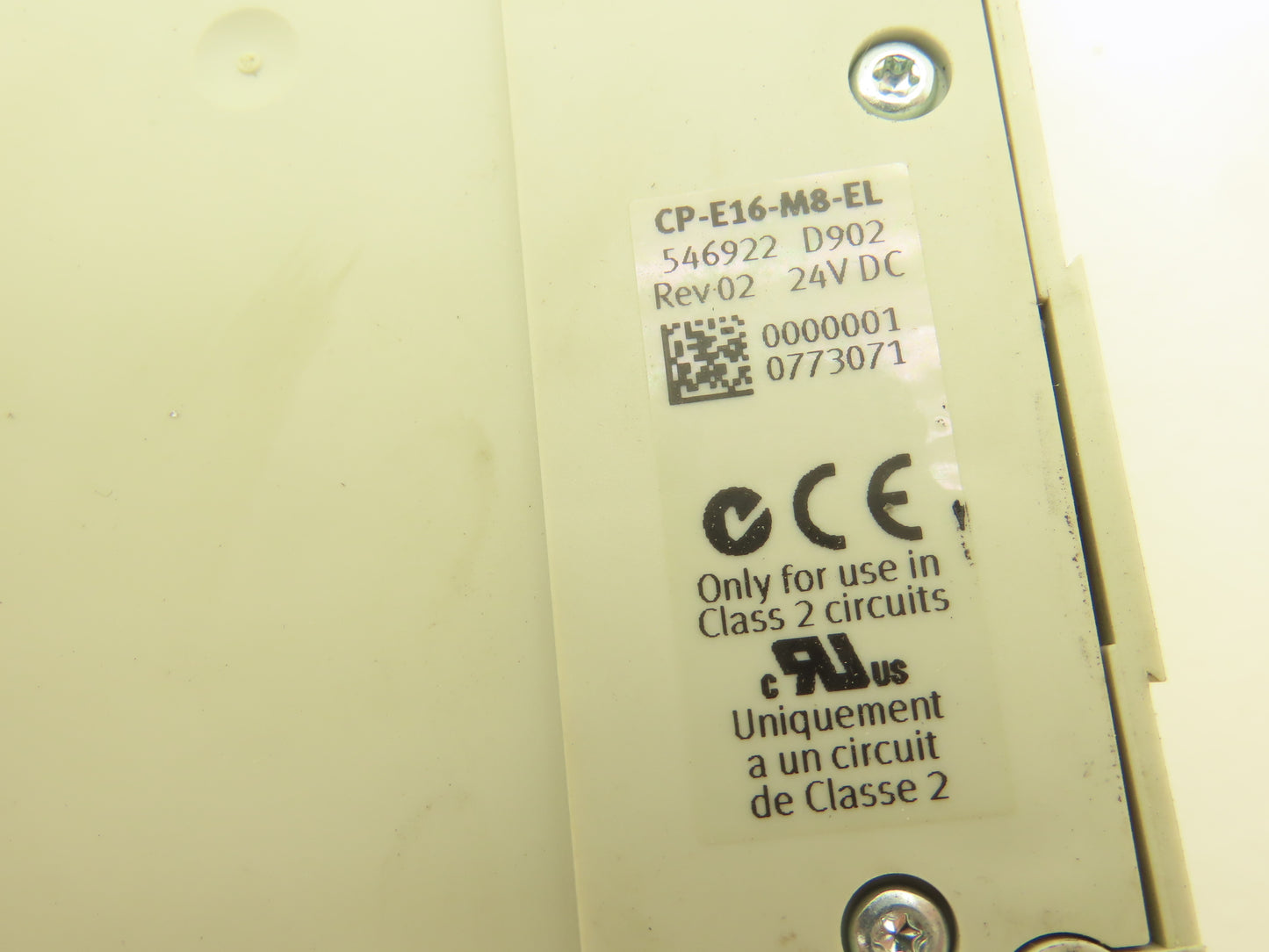 Festo CP-E16-M8-EL 16 Channel Input Module with LED Indicators 24V Lot of 3