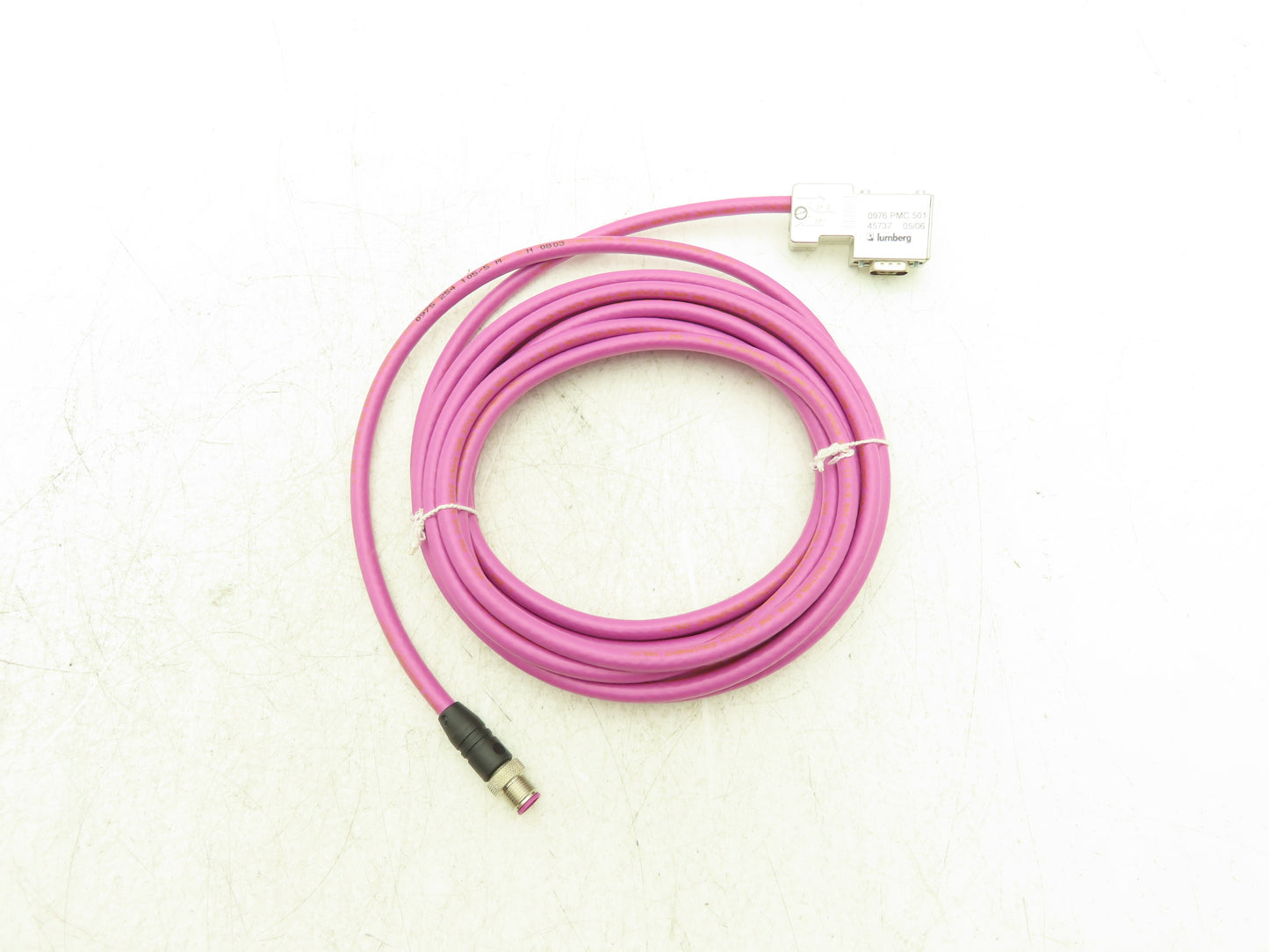 Lumberg 0975 254 105/5M Sensor Actuator Cable 5Pin M12 Male Micro 0976 PMC 501