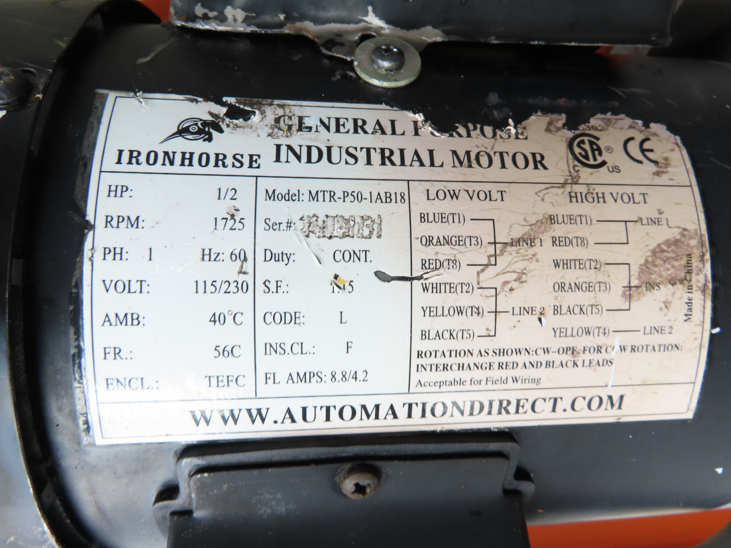 EMI Plastics CAR-24 Adjustable Flat to Incline Belt Conveyor 115V 1PH 40FPM