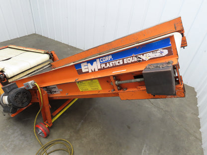 EMI Plastics CAR-24 Adjustable Flat to Incline Belt Conveyor 115V 1PH 40FPM