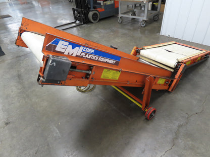 EMI Plastics CAR-24 Adjustable Flat to Incline Belt Conveyor 115V 1PH 40FPM