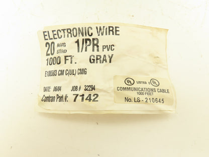 Comtran E106583 Wire Spool 20AWG 2 Concuctor Stranded Tinned Copper 1000'