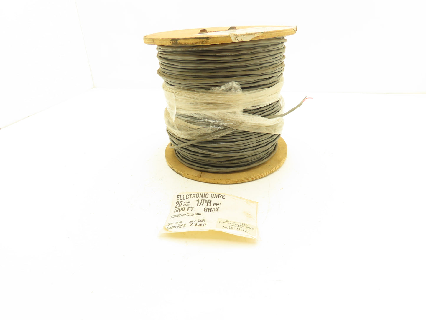 Comtran E106583 Wire Spool 20AWG 2 Concuctor Stranded Tinned Copper 1000'