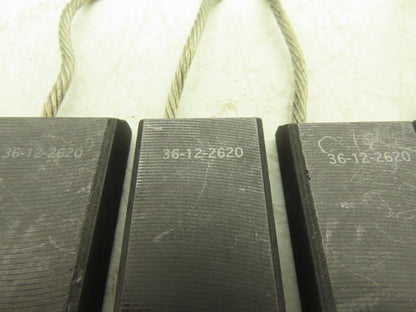 36-12-2620 DC Electric Motor Brushes 1/2 X 1-1/4 X 2" Lot of 8