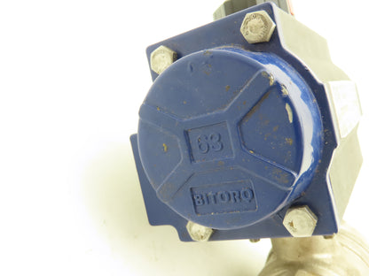 BI-TORQ IS2P1263SRPN 1/4 Turn Pneumatic Actuator 1-1/4" Stainless Ball Valve