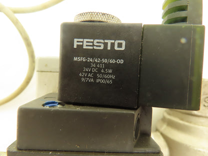 Festo 540516 1/4 Turn Pneumatic Actuator 1-1/2" NPT Stainless Ball Valve