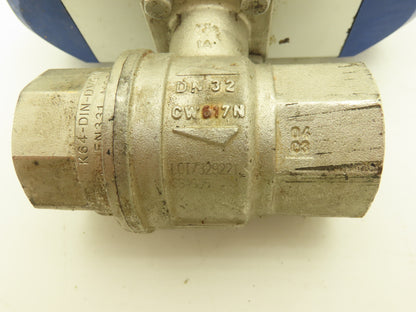 Pneumatikatlas KH114PFS 1/4 Turn Pneumatic Actuator 1-1/4" Stainless Ball Valve